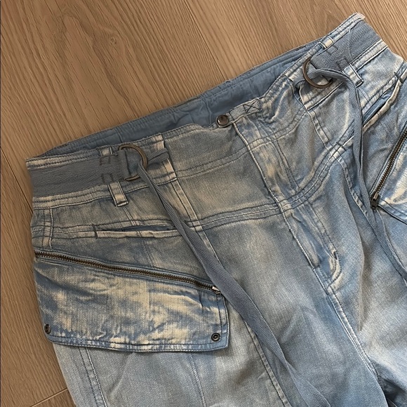 NWOT Free People Wilder Cargo Inspired Pants $228 XS Autumn Sky Slouchy 0066 - Picture 3 of 10